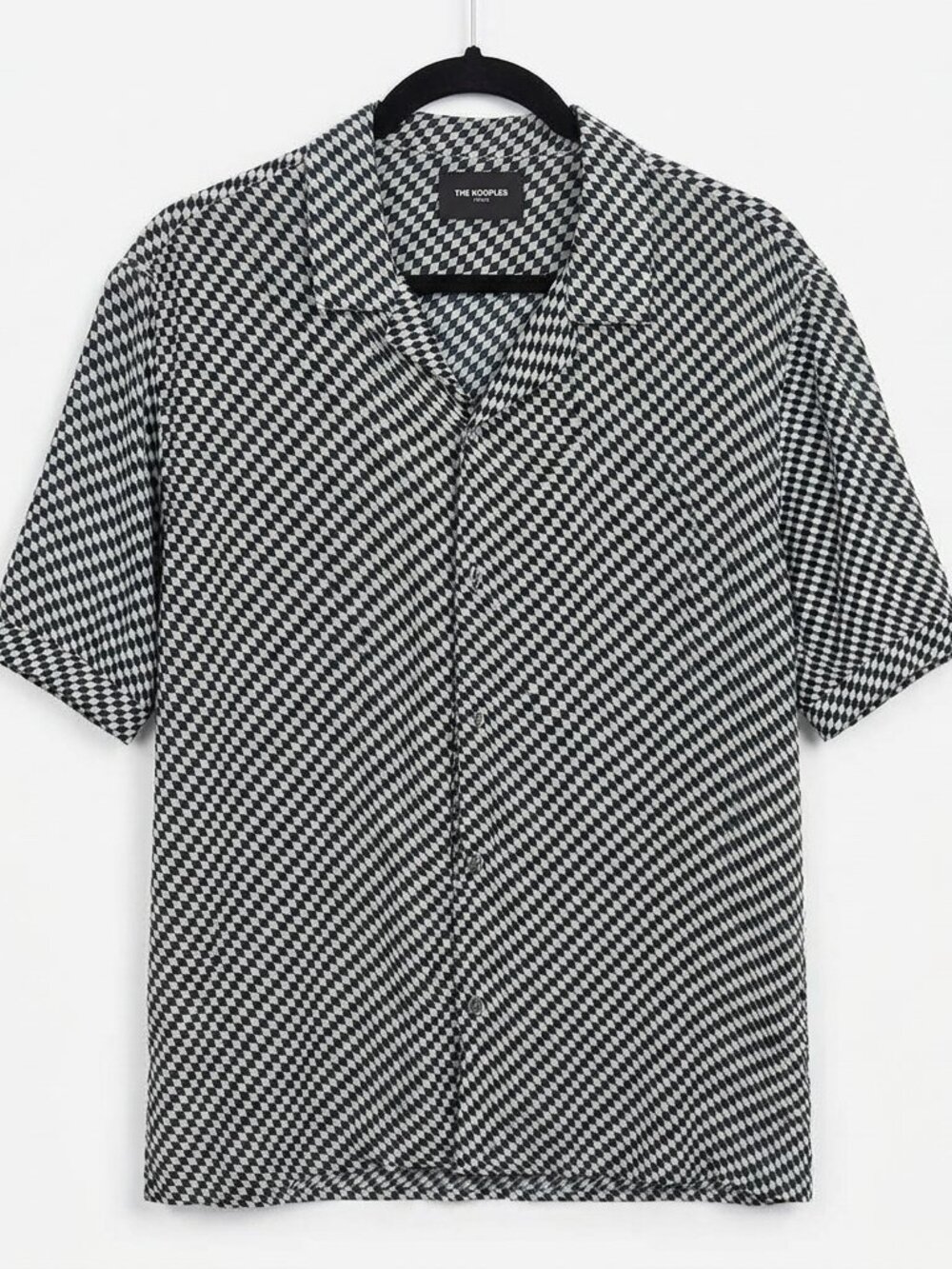 The Kooples Cuban Check Short Sleeve Shirt - Men's Medium